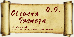 Olivera Ivaneža vizit kartica